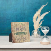 Camping not Therapy Word Art Fotoplaat (Insitu)