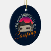Camping of camper ontwerp voor vakantie keramisch ornament (Rechts)