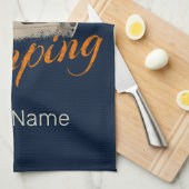 Camping of camper ontwerp voor vakantie theedoek (Quarter Fold)