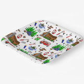 Camping of Midwest Threaded Happy Camper Birthday Papieren Bordje (Gebogen)