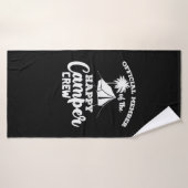 Camping "Official Member of Happy Camper Crew" Badhanddoek (Badhanddoek)