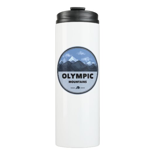 Camping Olympisch gebergte in Washington Thermosbeker (Voorkant)