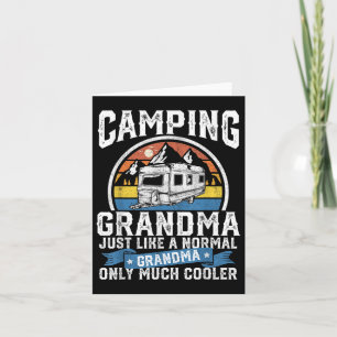 Camping Oma Grappige Camper RV Retro Buiten Wom Kaart
