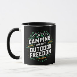Camping Omarm buitenvrijheid, cadeau mok