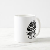Camping Omdat de therapie dure Typografie-Mok is Koffiemok (Voorkant rechts)