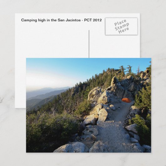 Camping on the San Jacinto Crest Briefkaart (Voorkant / Achterkant)