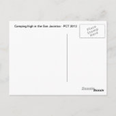 Camping on the San Jacinto Crest Briefkaart (Achterkant)