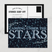 Camping onder de sterren briefkaart (Voorkant / Achterkant)