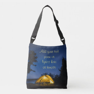 Camping onder de sterren crossbody tas