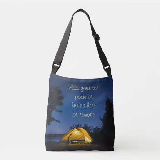 Camping onder de sterren crossbody tas (Voorkant)
