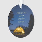 Camping onder de sterren ornament (voorkant)