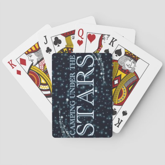 Camping onder de sterren pokerkaarten (Achterkant)