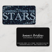 Camping onder de sterren visitekaartje (Voorkant / Achterkant)