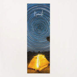 Camping onder de sterren yogamat