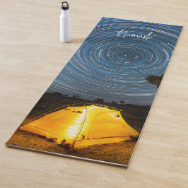 Camping onder de sterren yogamat