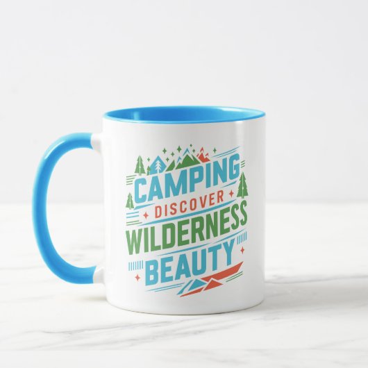 Camping Ontdek wildernis schoonheid Mok (Links)