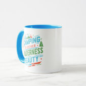 Camping Ontdek wildernis schoonheid Mok (Voorkant links)