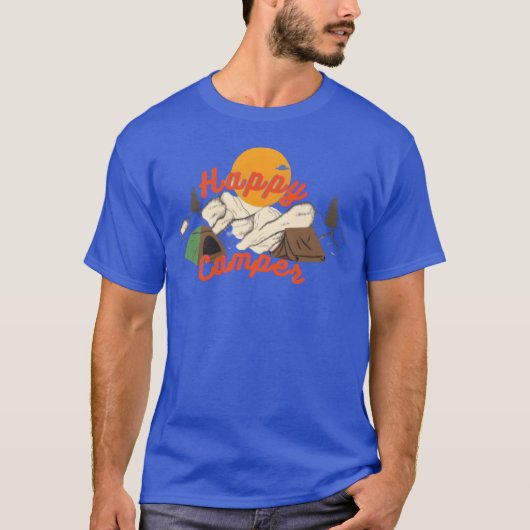Camping ontwerp grappig t-shirt (Voorkant)