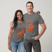 Camping ontwerp meisje t-shirt (Unisex)