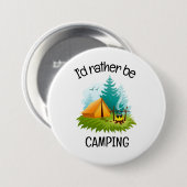 Camping ontwerp  ronde button 7,6 cm (Voorkant /achterkant)