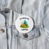 Camping ontwerp  ronde button 7,6 cm (In situ)