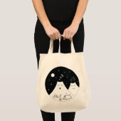 Camping op een slapende vulkaan tote bag (Voorkant (product))