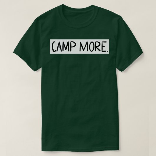 Camping ophalen t-shirt (Design voorkant)