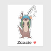 Camping Otter Sticker (Vel)