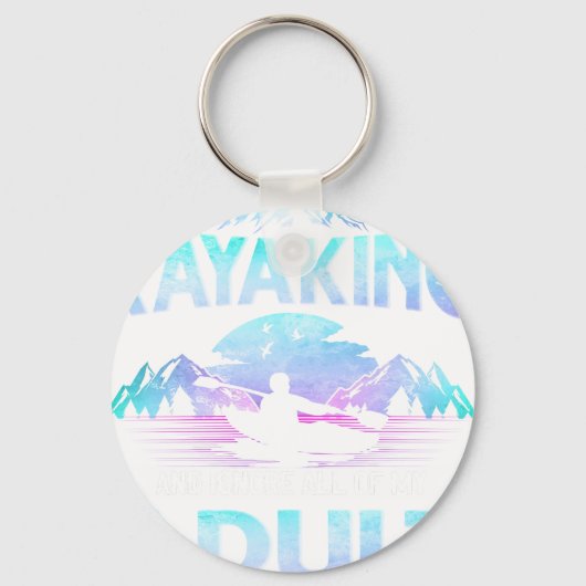 Camping - Oude-Mannen Problemen. Sleutelhanger (Voorkant)