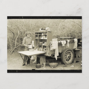 Camping Out, Historie 1928 Briefkaart