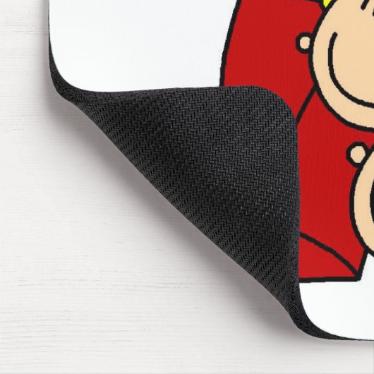 Camping Out Stick Figuur Mousepad Muismat (Hoek)