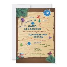 Camping Out Tent Birthday Party