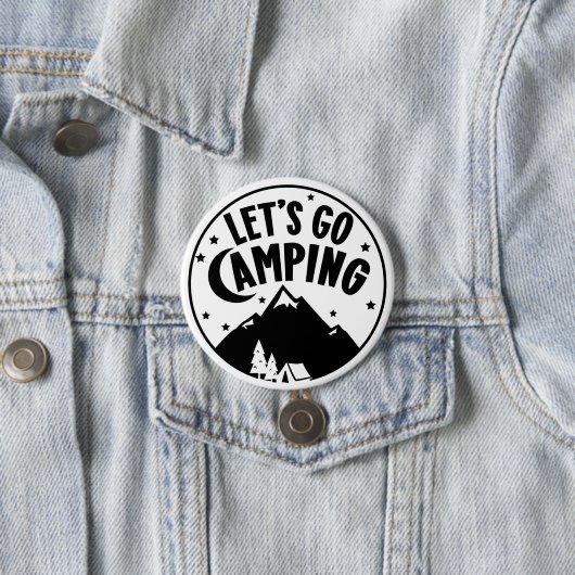 Camping Outdoor Adventure-Button Ronde Button 7,6 Cm (In situ)