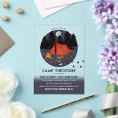 Camping Outdoor Adventure Campfire Verjaardagsfees Acryl Uitnodigingen (Insitu (Huwelijk))