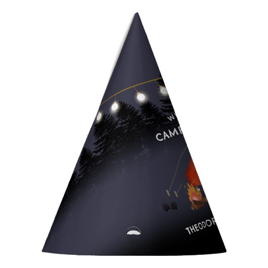 Camping Outdoor Adventure Campfire Verjaardagsfees Feesthoedjes (Links)