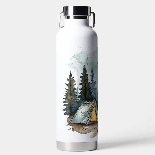 Camping outdoor adventure drink fles (Voorkant)