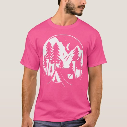 Camping Outdoor Adventure Road Trip Wandelberg T-shirt (Voorkant)