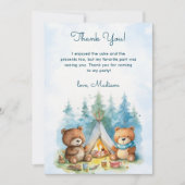 Camping Outdoor Adventure Verjaardag Dank u kaart (Voorkant)