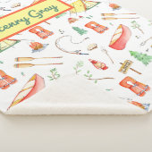 Camping Outdoor Adventure Waterverf Sherpa Deken (3/4)