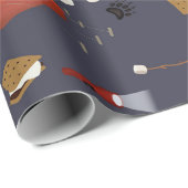 Camping Outdoor Adventure Zomerkampvuur Cadeaupapier (Rol Hoek)