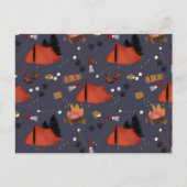 Camping Outdoor Adventure Zomerkampvuur Feestdagenkaart (Voorkant)