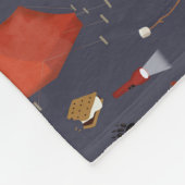 Camping Outdoor Adventure Zomerkampvuur Fleece Deken (Hoek)