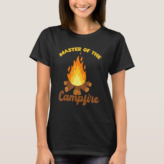 Camping Outdoor Designs Master Of The Campfire T-shirt (Voorkant)