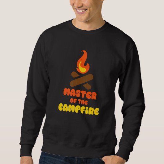 Camping Outdoor Designs Meester van het Kampvuur Trui (Voorkant)