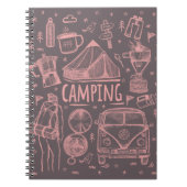 Camping Outdoor Illustratie Notitieboek (Voorkant)