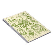 Camping Outdoor Illustratie Notitieboek (Rechterzijde)