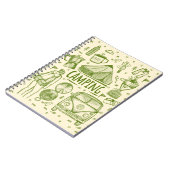 Camping Outdoor Illustratie Notitieboek (Linkerzijde)