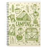 Camping Outdoor Illustratie Notitieboek (Voorkant)