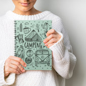Camping Outdoor Illustratie Notitieboek