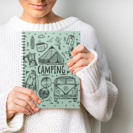 Camping Outdoor Illustratie Notitieboek
